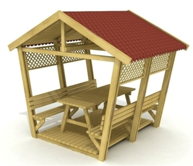 Ahşap Çatılı Piknik Masası (AGP 01)