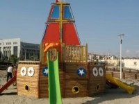 Gemi Temalı Ahşap Oyun Parkı