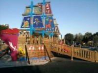 Gemi Temalı Ahşap Oyun Parkı